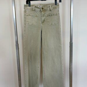 OAT New York Sage Wide Leg Crop Jeans – (2/26) – Raw Hem